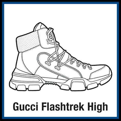 Gucci flashtrek high coloring pages